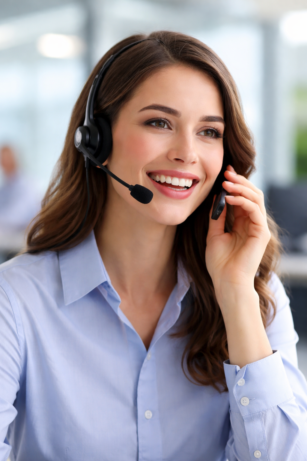 Friendly customer service representative